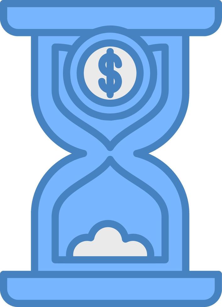 Hourglass Smooth Shape Graphic vector