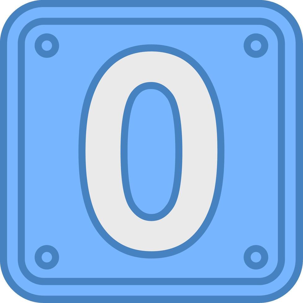 Number Zero Artistic Piece vector