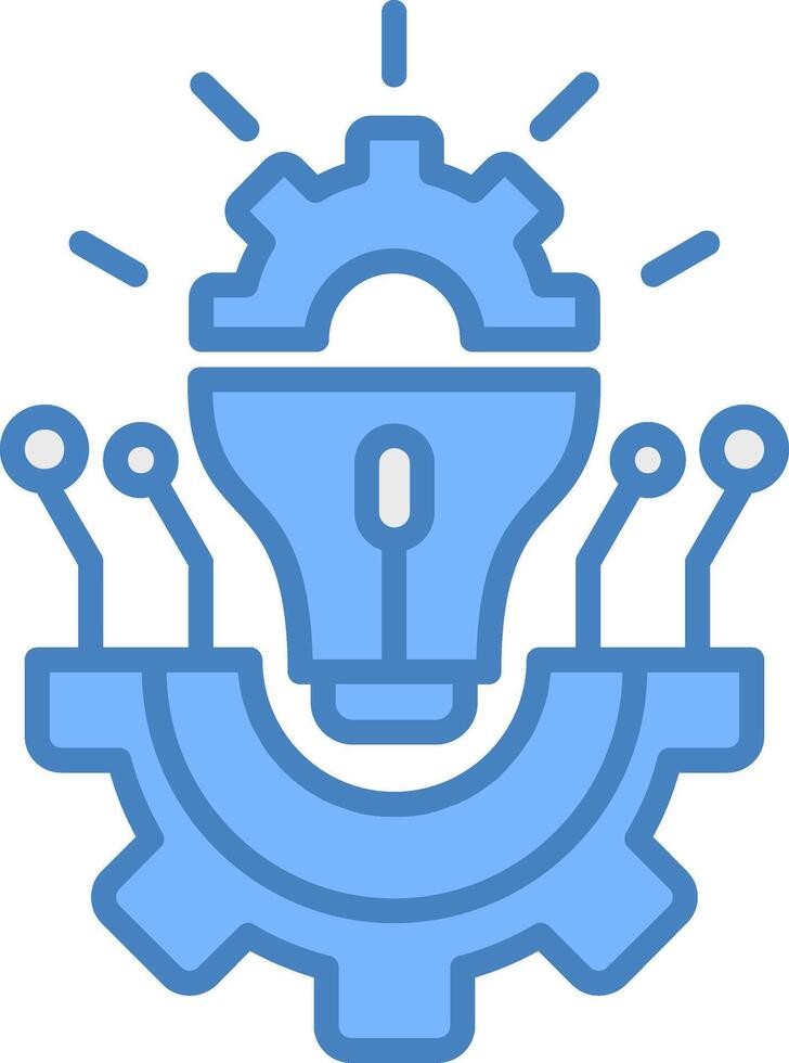 Technology Refined Icon Sketch vector