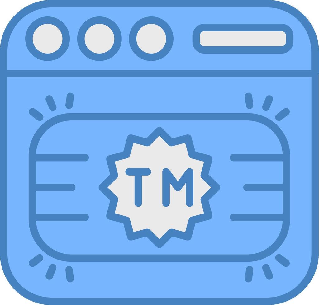 Trademark Shadowed Grid Element vector