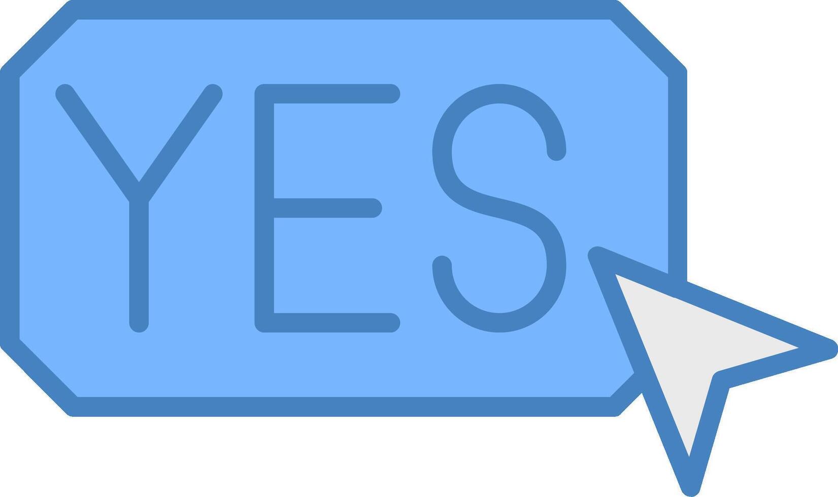 Yes Conceptual App Symbol vector