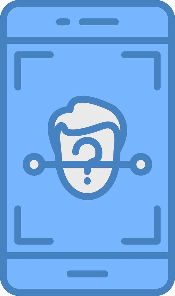 Face Id Responsive Web Emblem vector