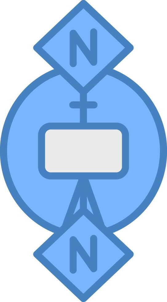 One To Many Geometric Icon Piece vector