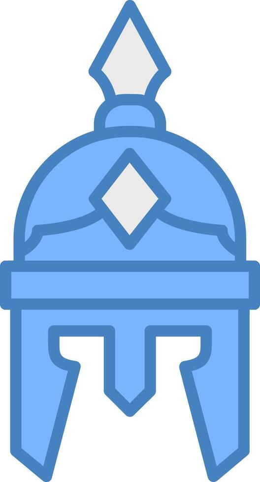 Roman Helmet Smooth Shape Graphic vector