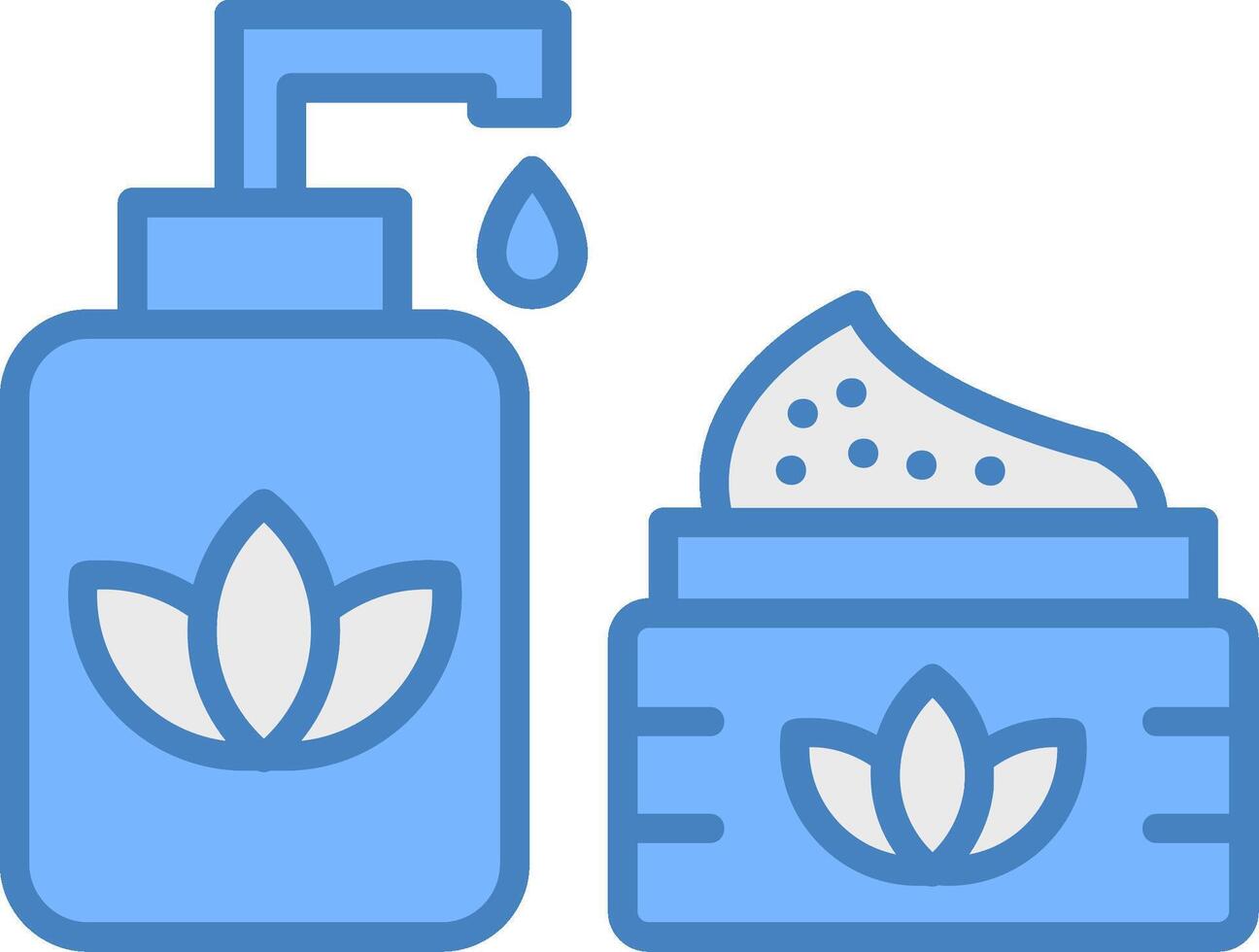Skincare Neon Badge Element vector