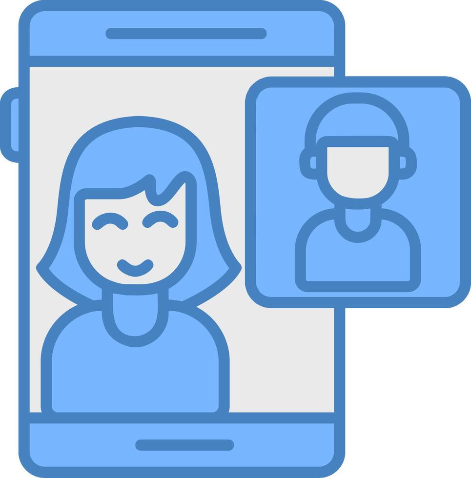 videocall Styled Badge vector