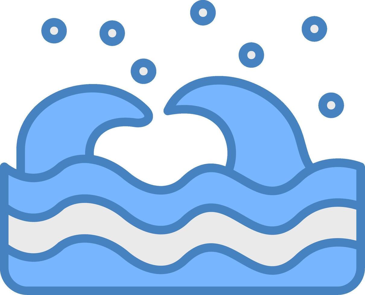 Wave Bright Tone Sketch vector