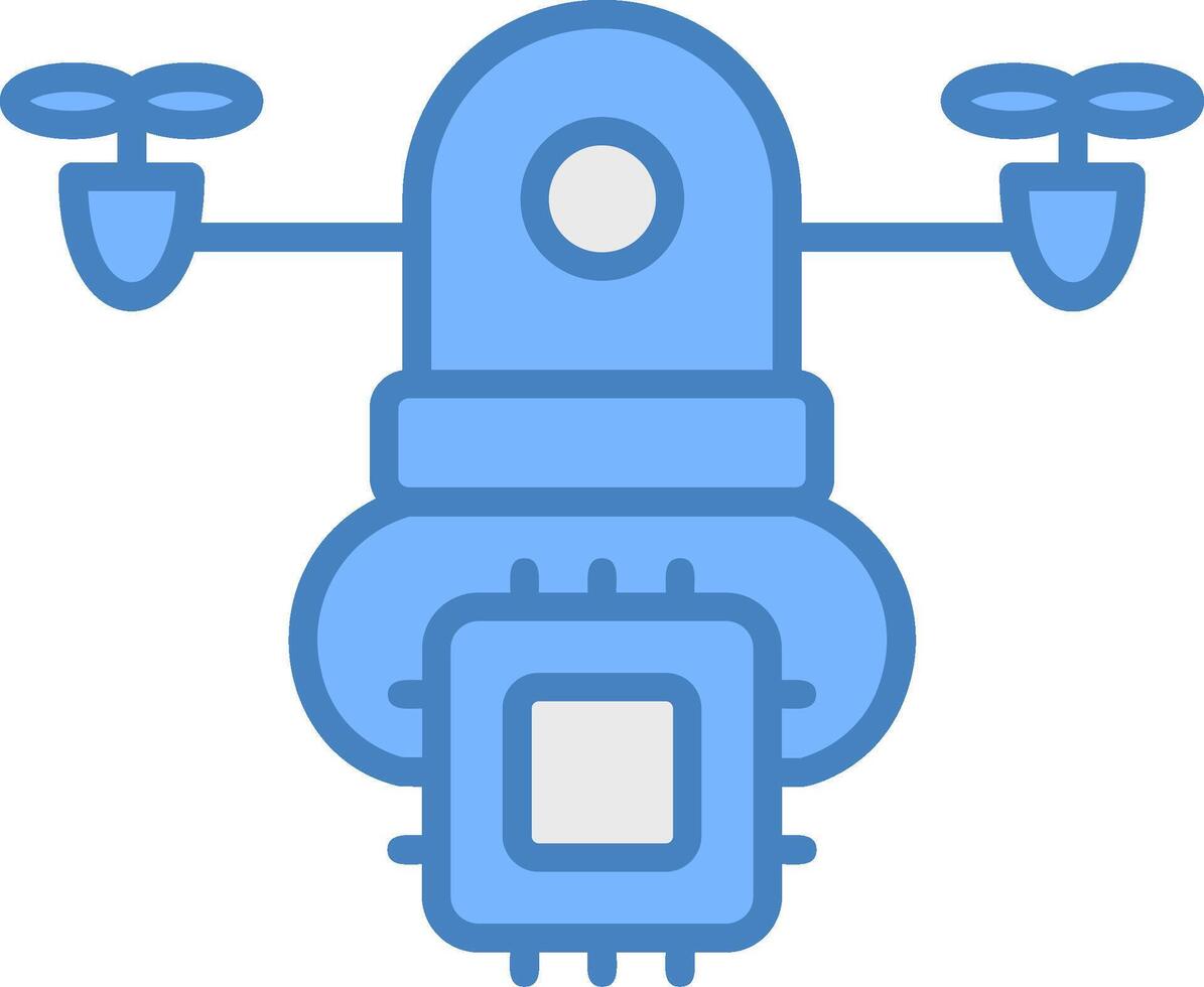 Drone Delivery Highlighted Badge Graphic vector