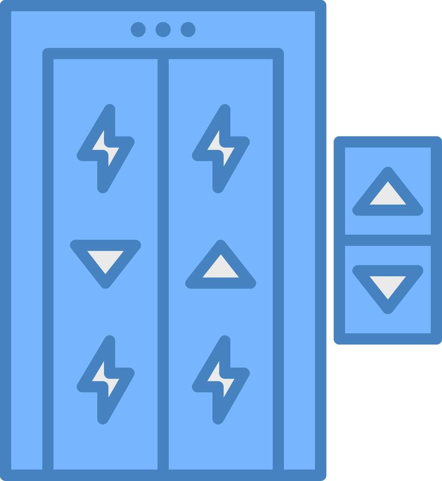Elevator Minimal Grid Form vector