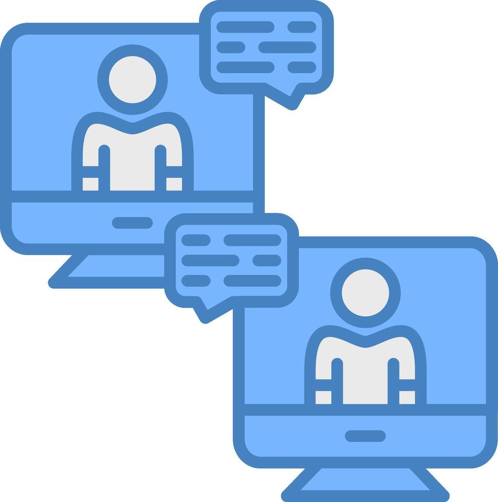 Online Communication Clear UX Symbol vector