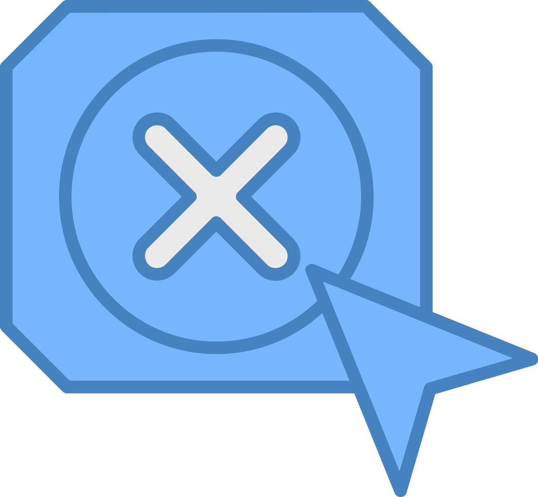 Click Sharp Outline Badge vector