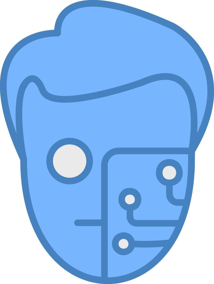 Cyborg Iconic Grid Pattern vector