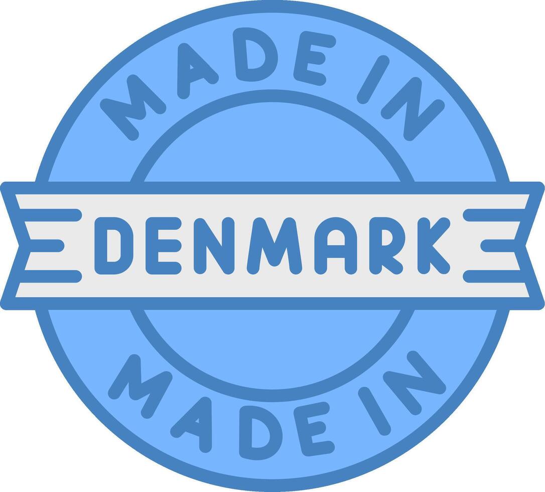 Made In Denmark Iconic Grid Pattern vector