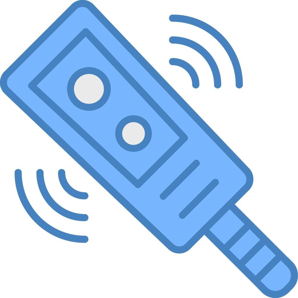 Metal Detector Hybrid Icon Module vector