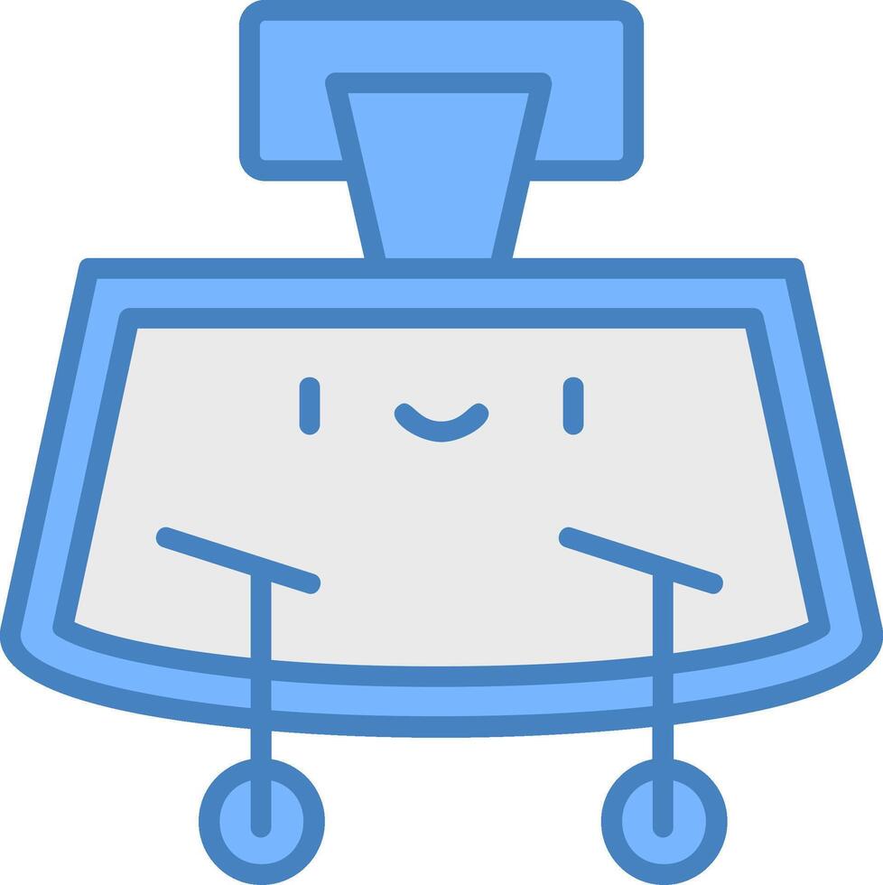 Rearview Mirror Compact Icon Fragment vector