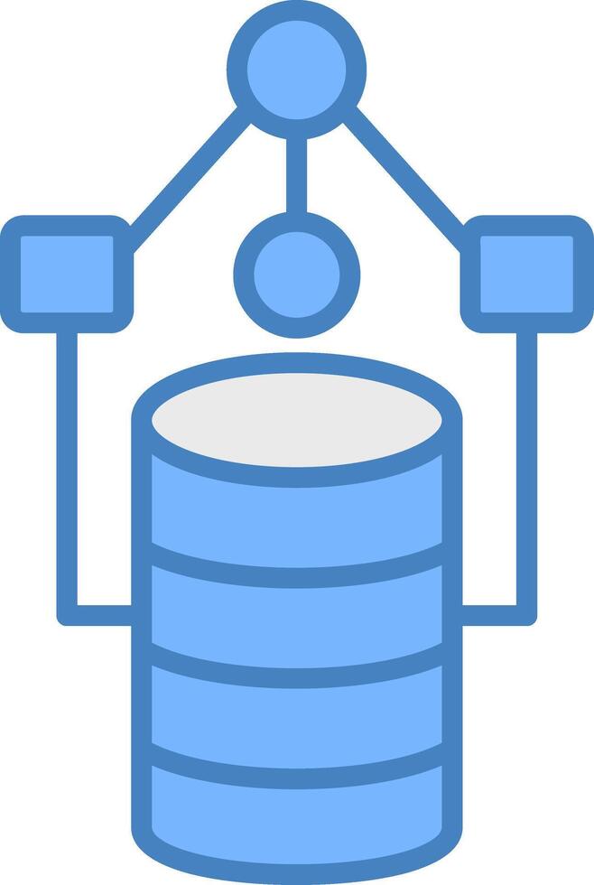 Data Model Clear Line Pattern vector