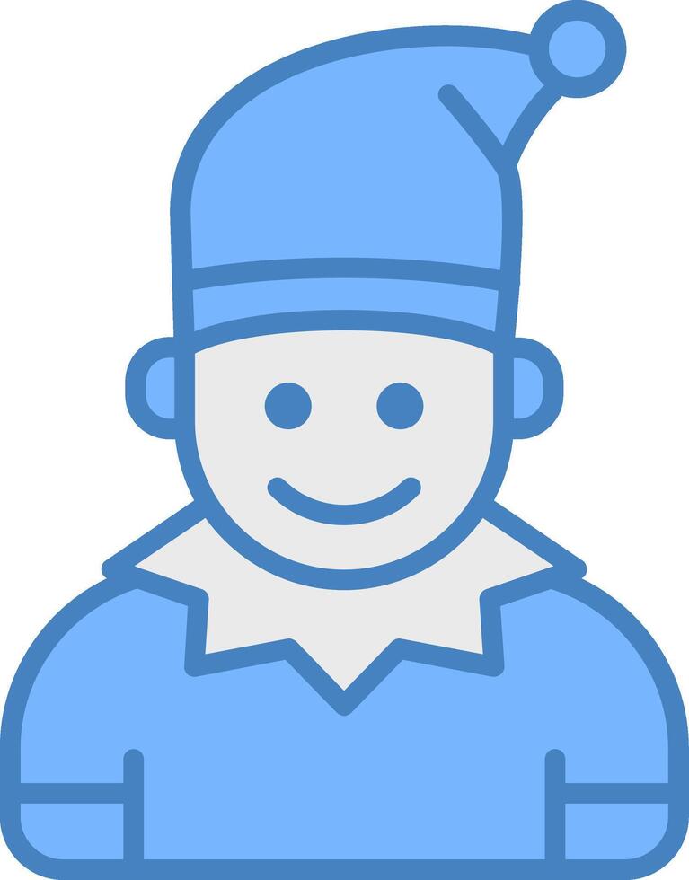 Elf Neon Badge Element vector