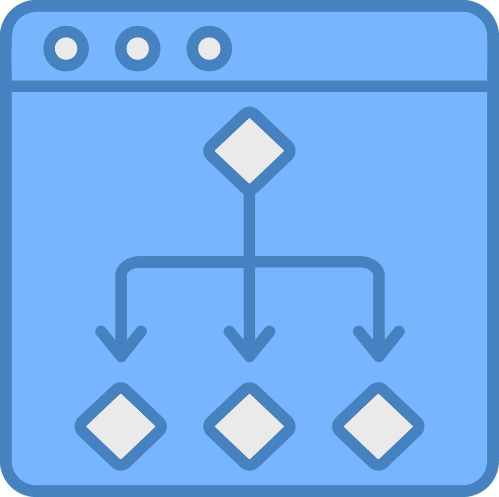 Flow Diagram Minimal Interface Shape vector