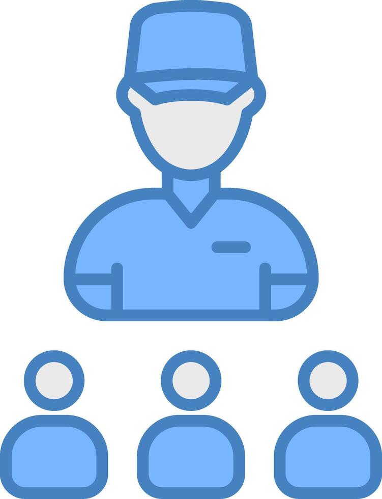 Leader Flat Design Token vector