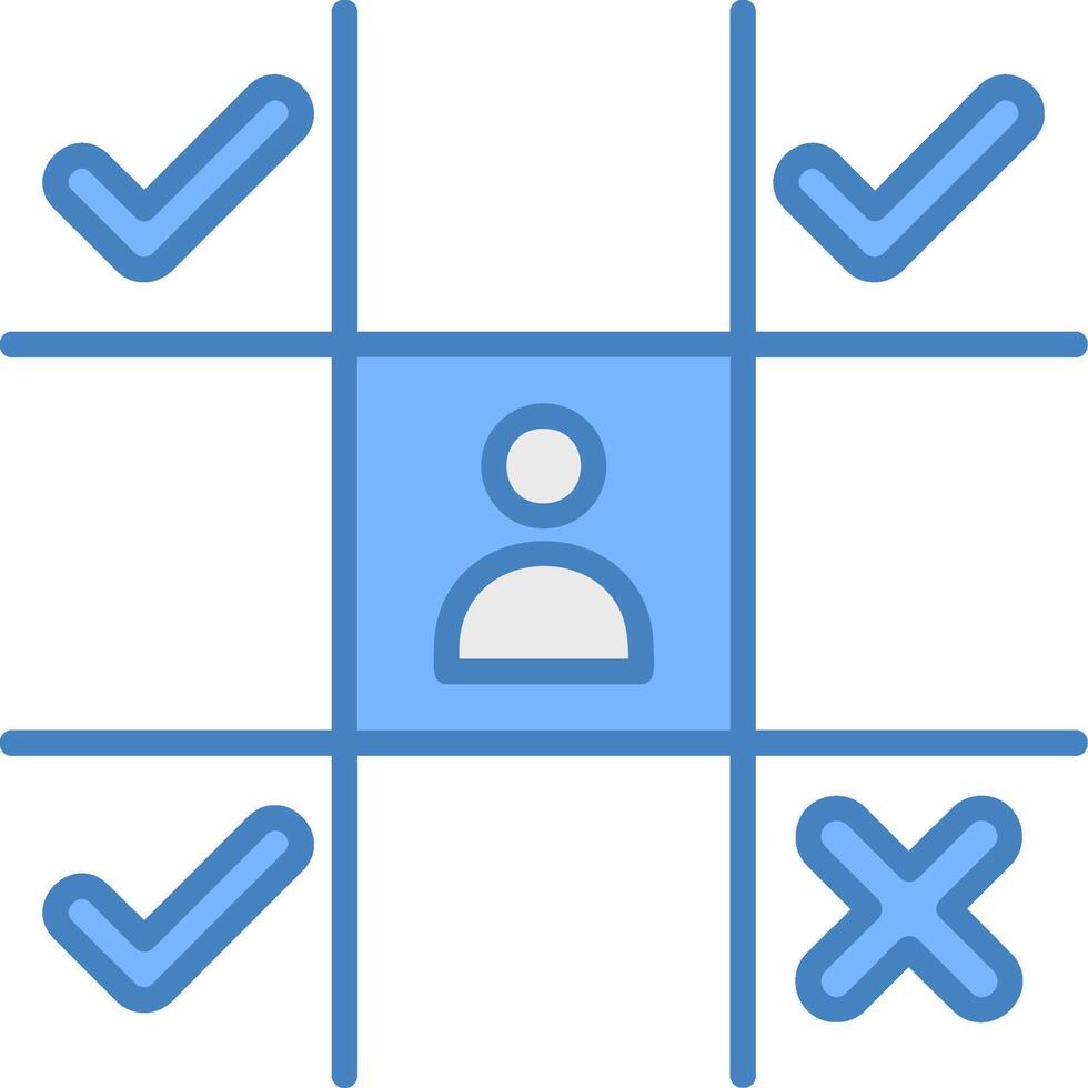 Market Positioning Shadowed Grid Element vector