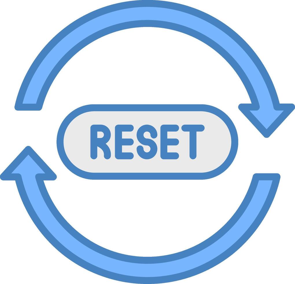 Reset Sleek Visual Element vector