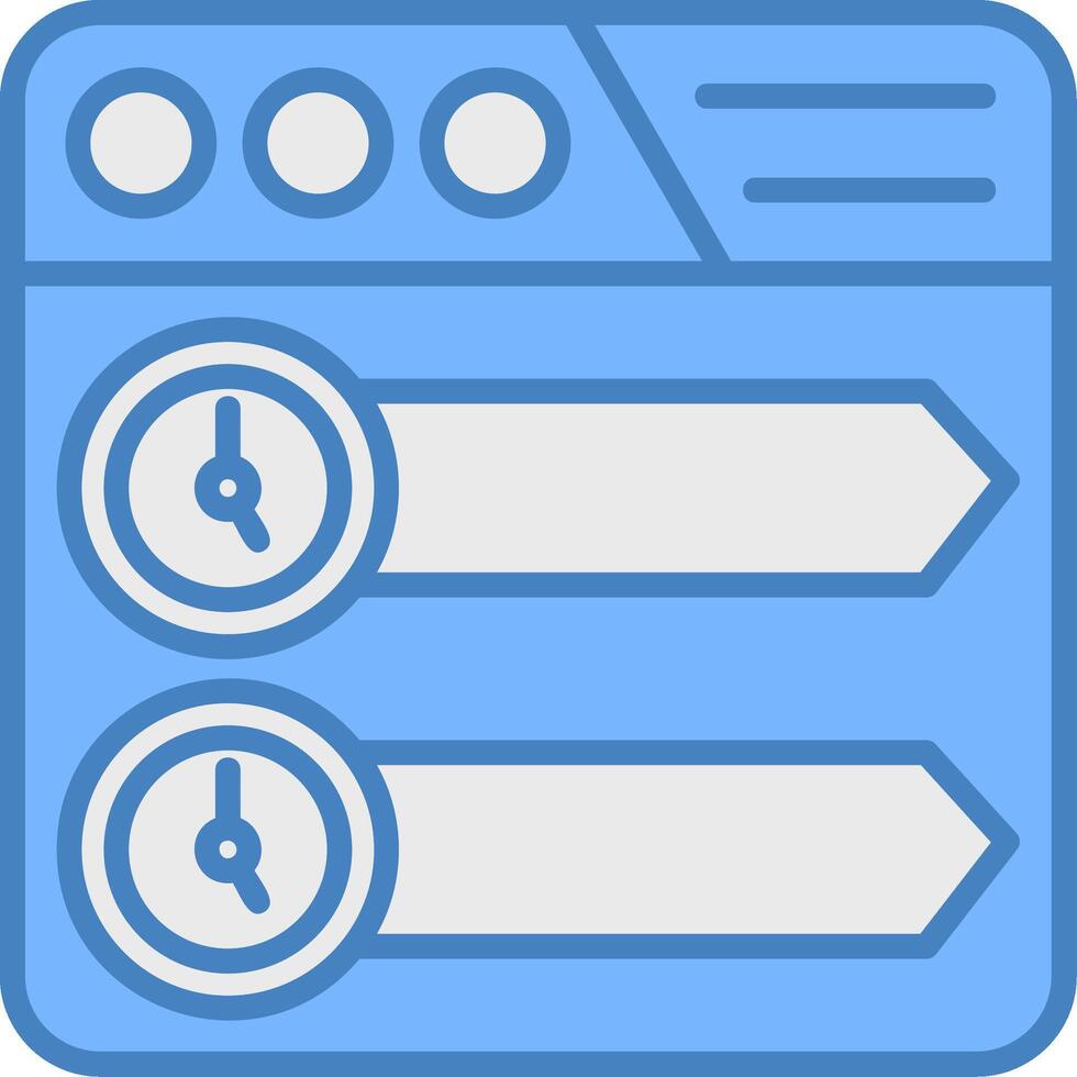 Timeline Bright Tone Sketch vector