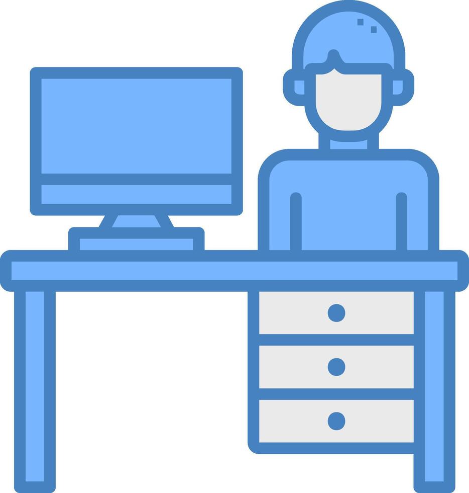 Desk Trendy Design Stamp vector