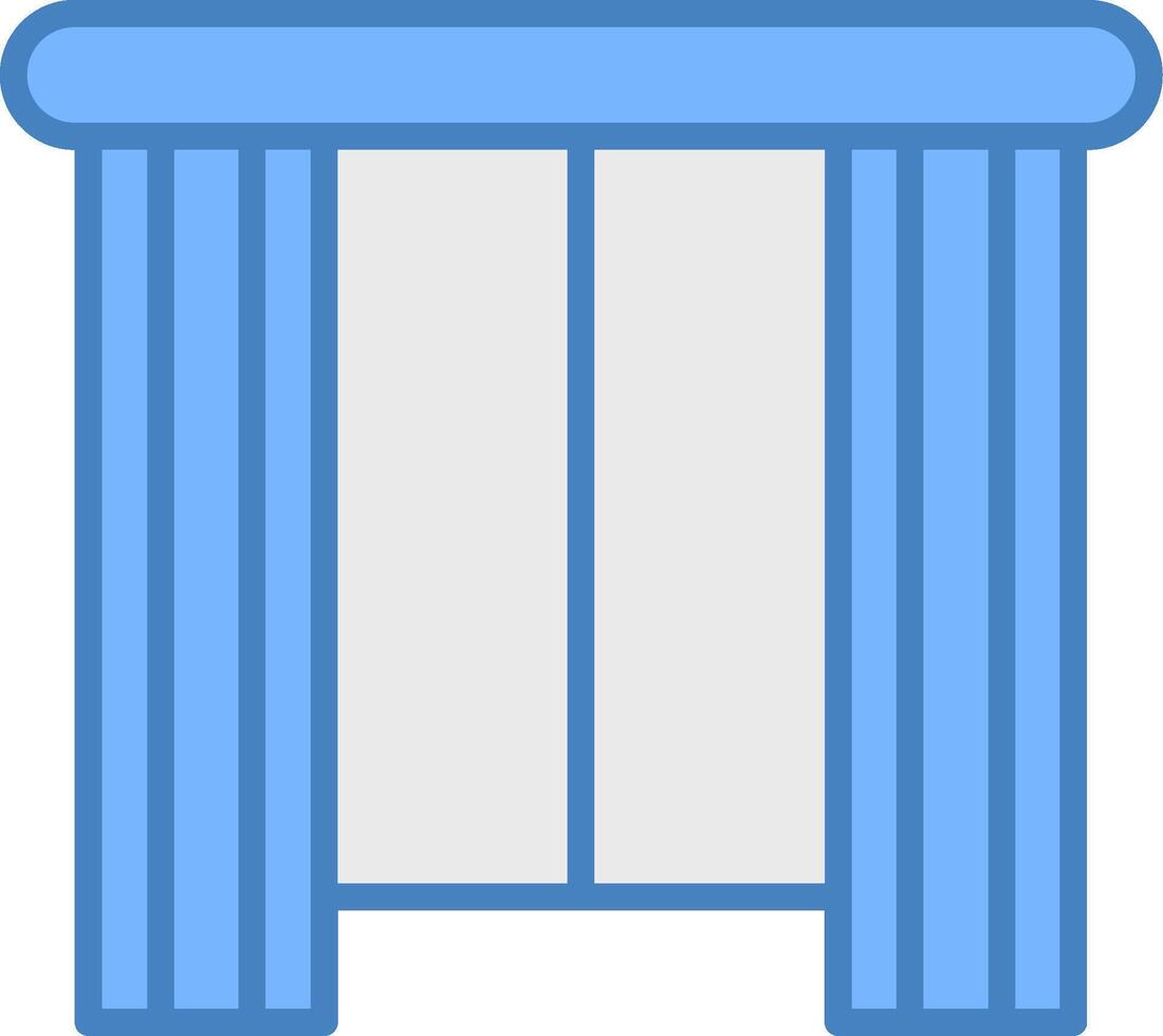 Curtain Solid UX Block vector