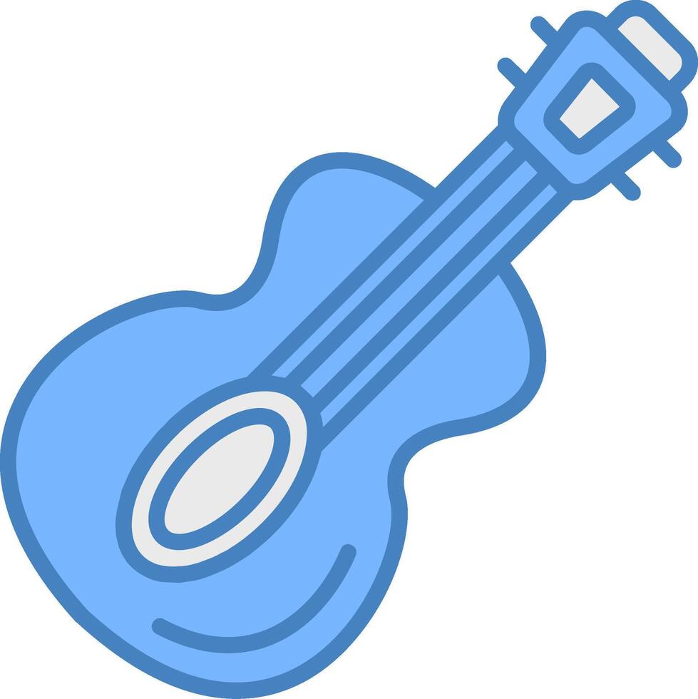 Guitar Sharp Outline Badge vector