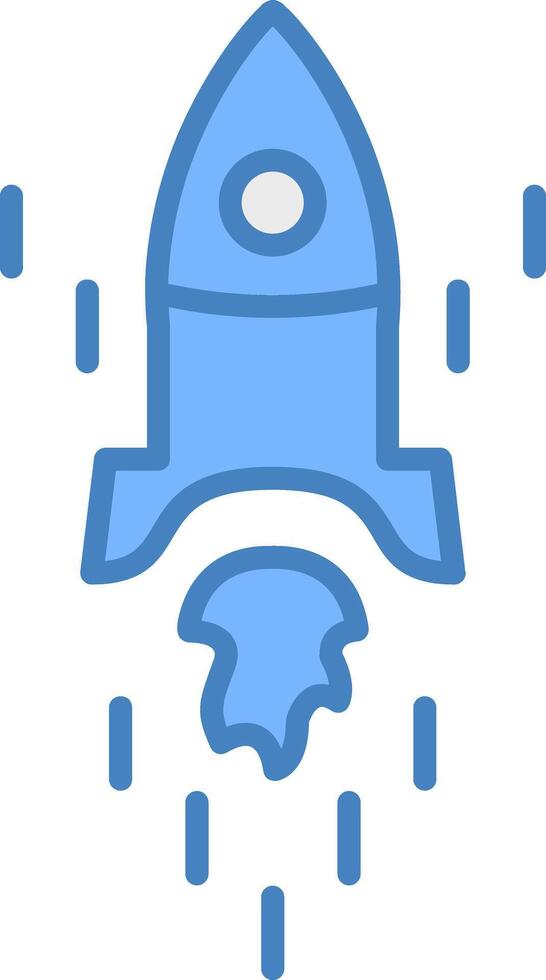 Rocket Hybrid Icon Module vector