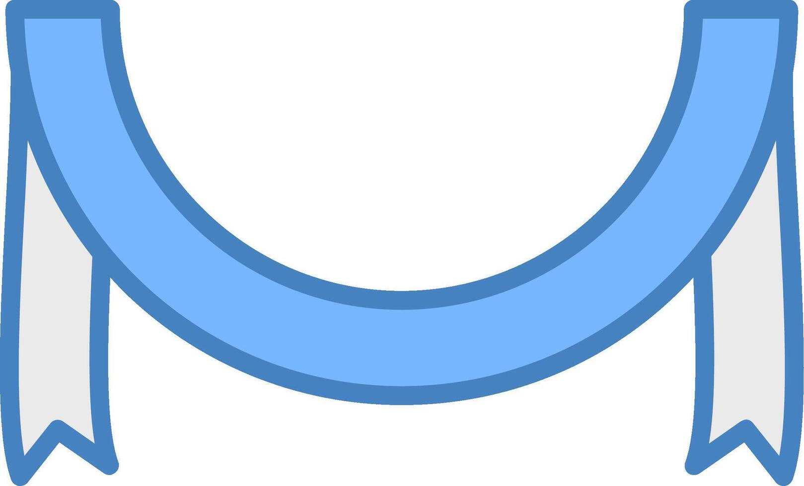 Circle Ribbon Hybrid UI Feature vector