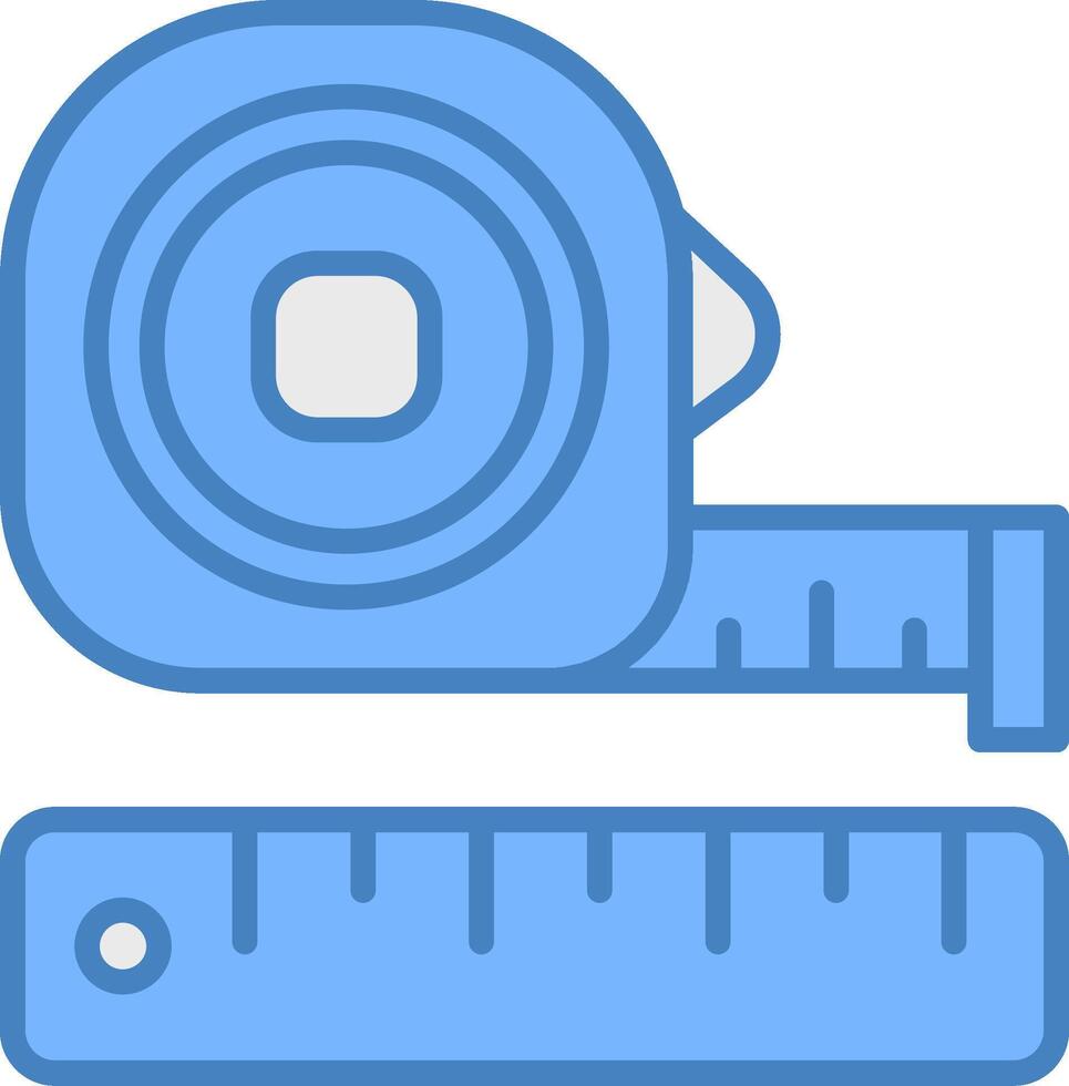 Measuring Tape Responsive Web Emblem vector