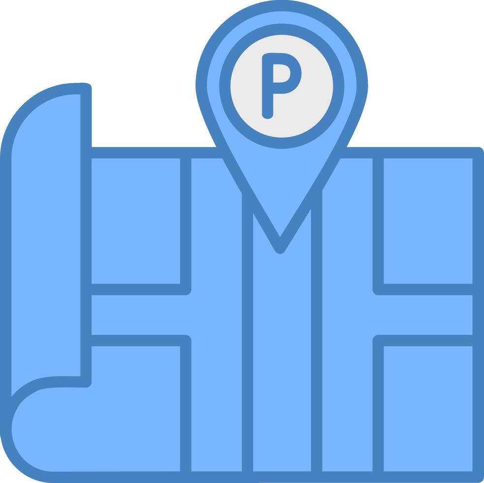 Parking Elegant App Emblem vector