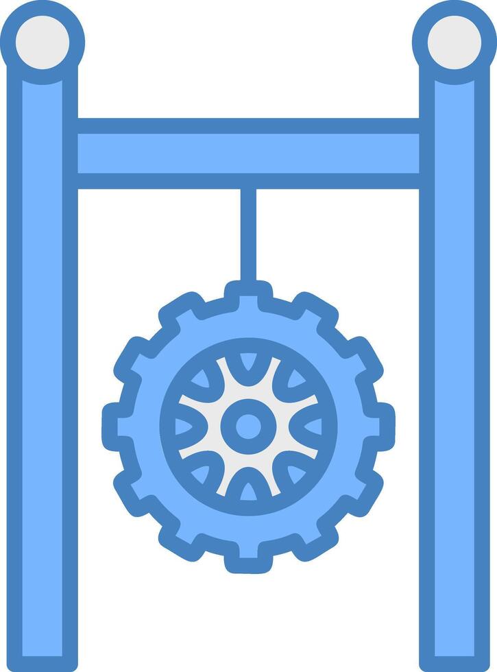 Tire Geometric Icon Piece vector