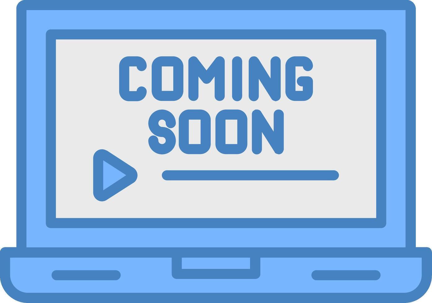 Coming Soon Vibrant Web Token vector
