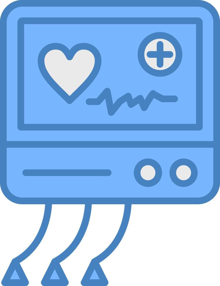 Electrocardiogram Compact Icon Fragment vector