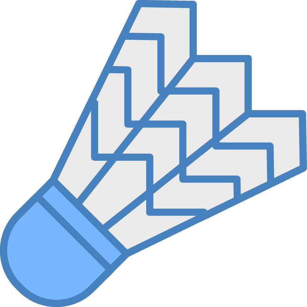 Shuttlecock Simple Frame Object vector