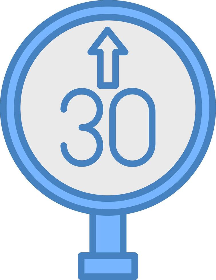 Speed Limit Balanced UX Element vector