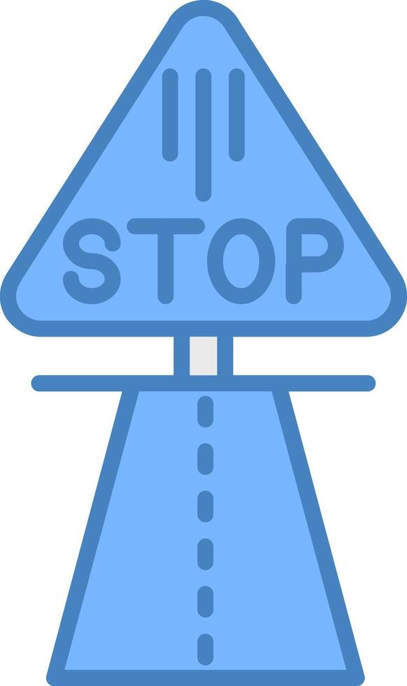 Stop Bright Tone Sketch vector