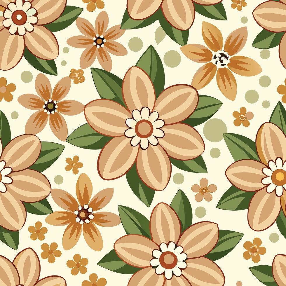Wildflowers seamless pattern in square frame vector