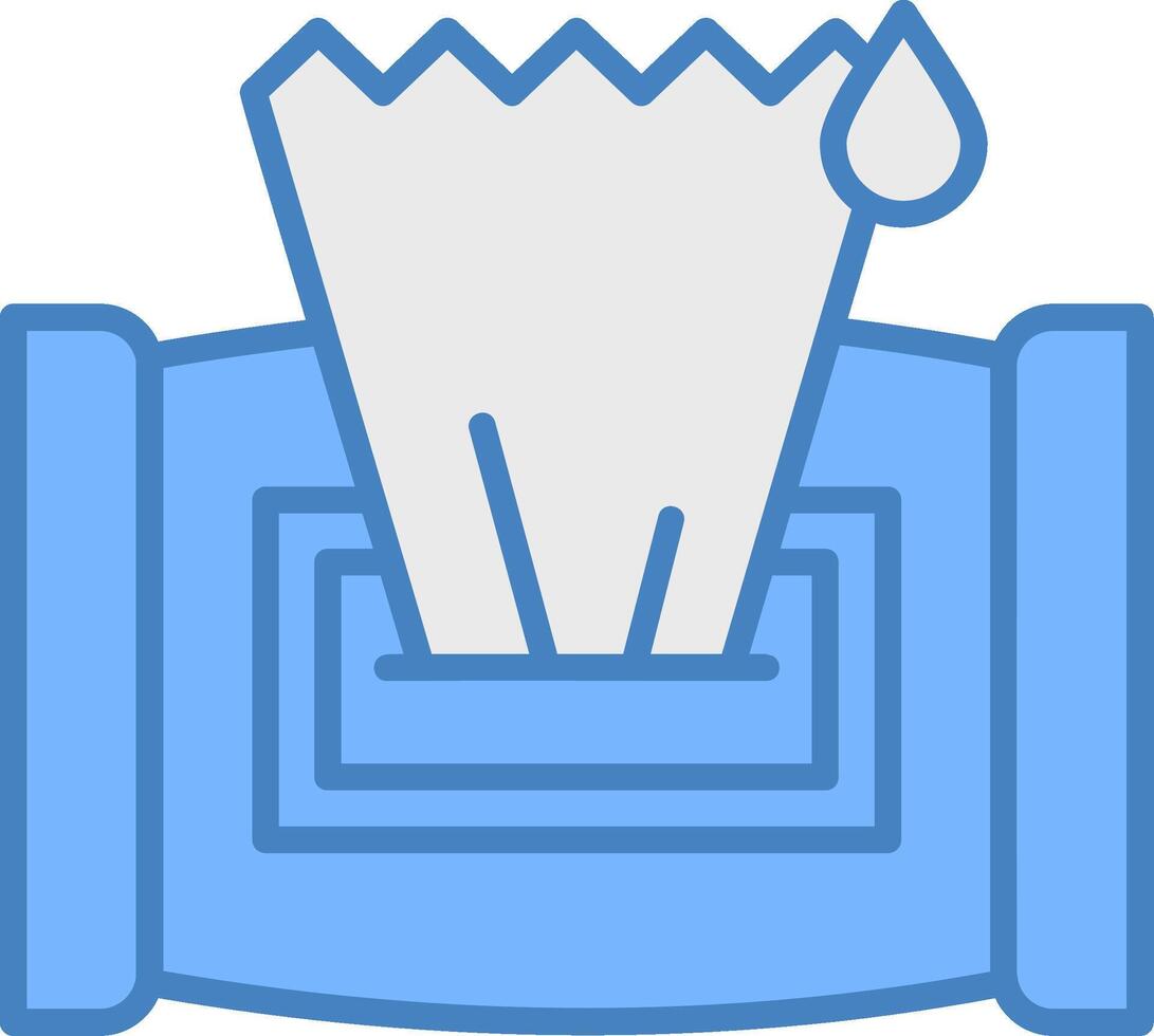 Wet Wipes Responsive Web Emblem vector