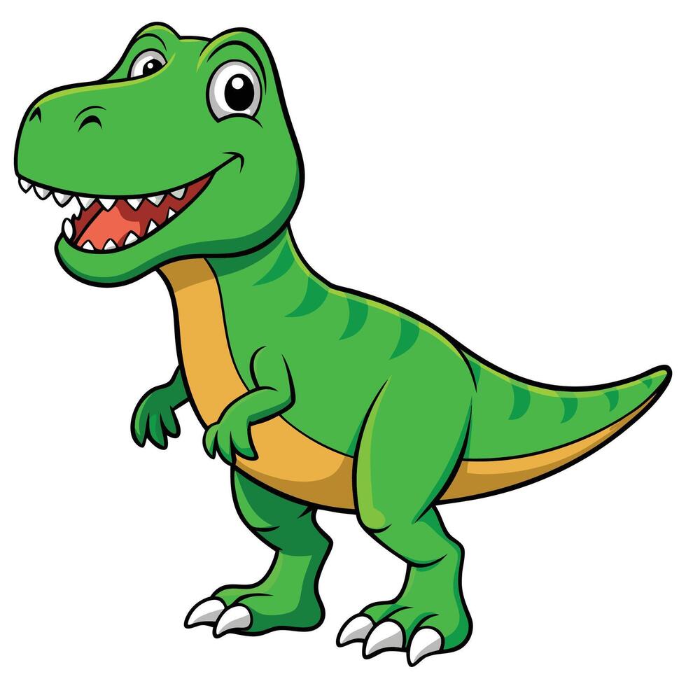 Tyrannosaurus Rex Dinosaur Carnivore Cartoon vector