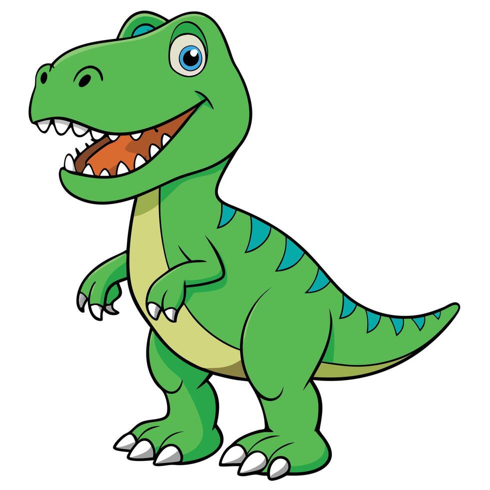 Dinosaur Giganotosaurus Carnivore Cartoon vector