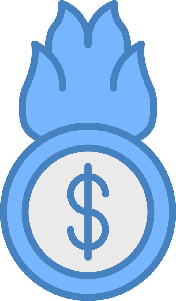 Burn Coin Core UI Symbol vector