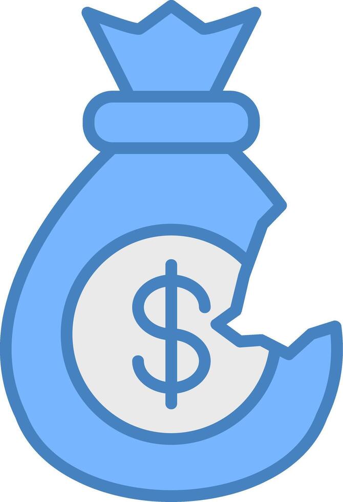 Bankrupt Clear Line Pattern vector