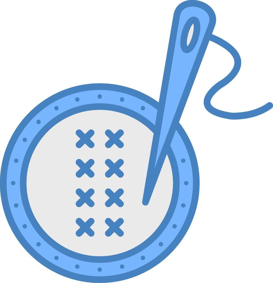 Cross Stitch Premium Grid Symbol vector