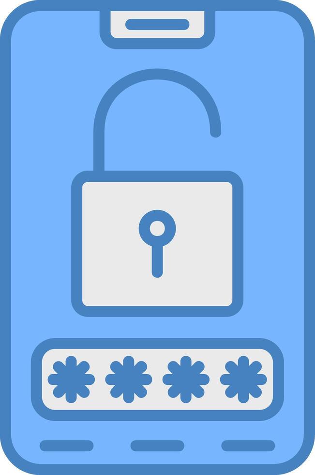 Password Bold Grid Emblem vector