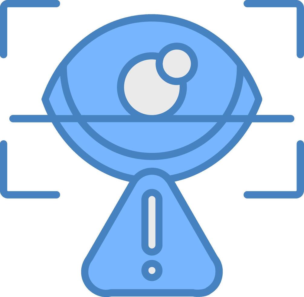 Retinal Scan Next-Gen App Graphic vector