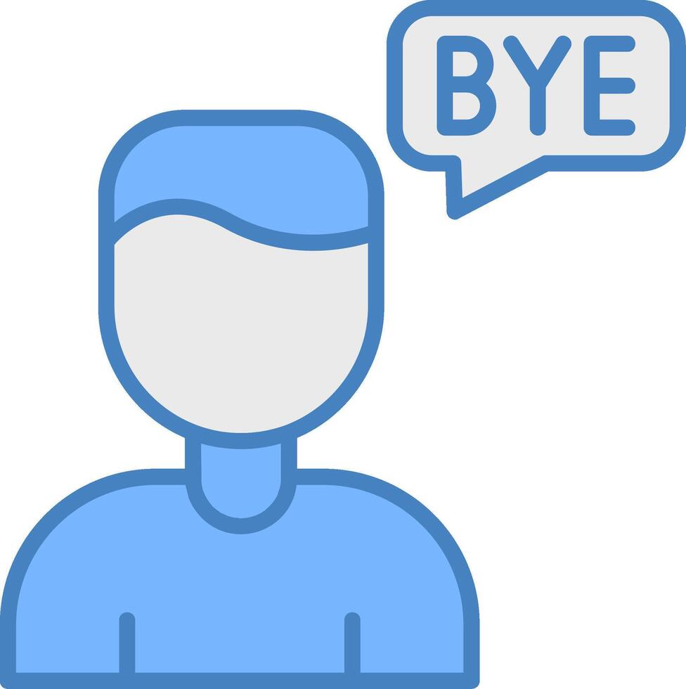 Goodbye Simplified Sketch Piece vector