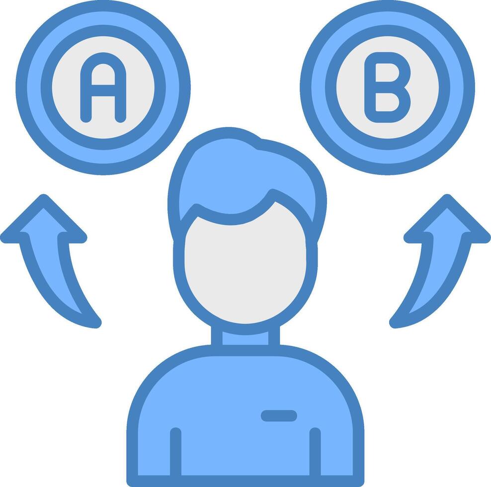 Decision Making Smooth Shape Graphic vector